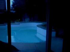 Moonlight on the pool