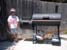 BBQ grill with Bradley as a size reference; 81kb
